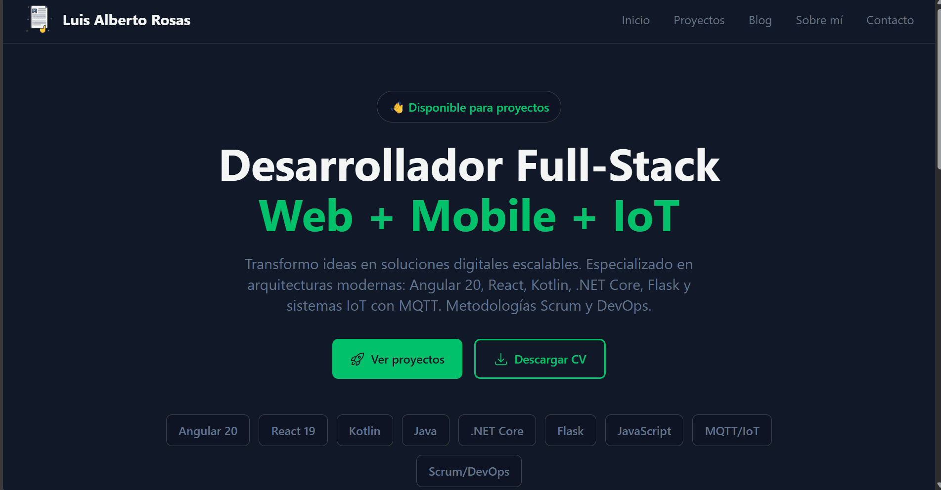 Portafolio Web Profesional