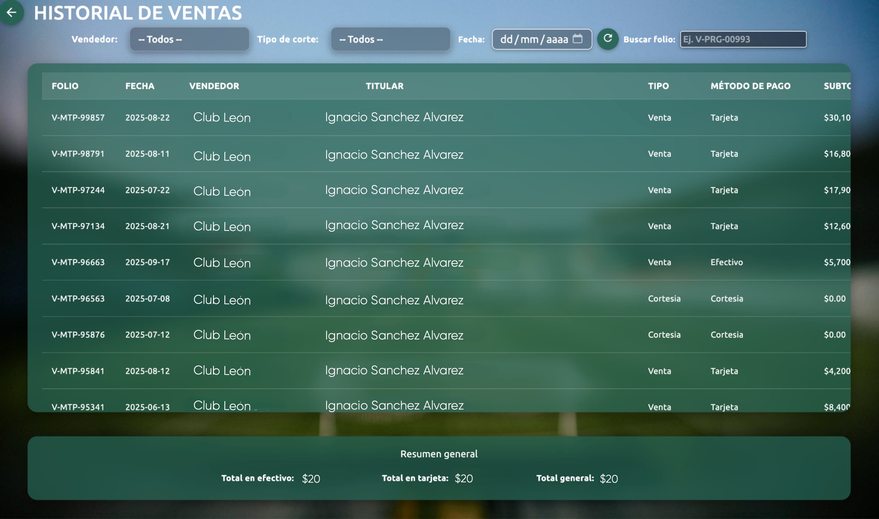 Screenshot 4 of Renovación de palcos y plateas