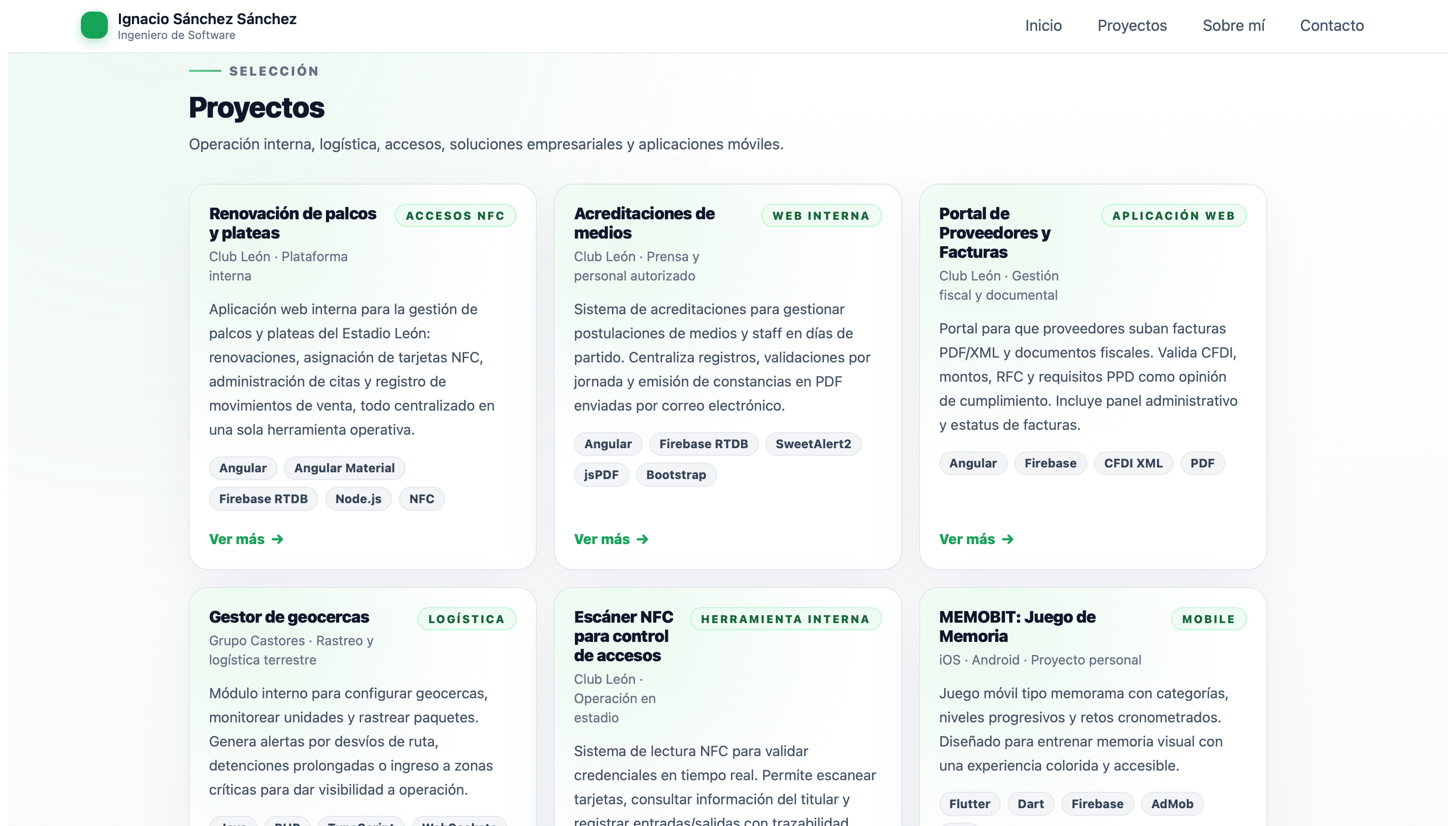 Screenshot 2 of Portafolio Web Profesional