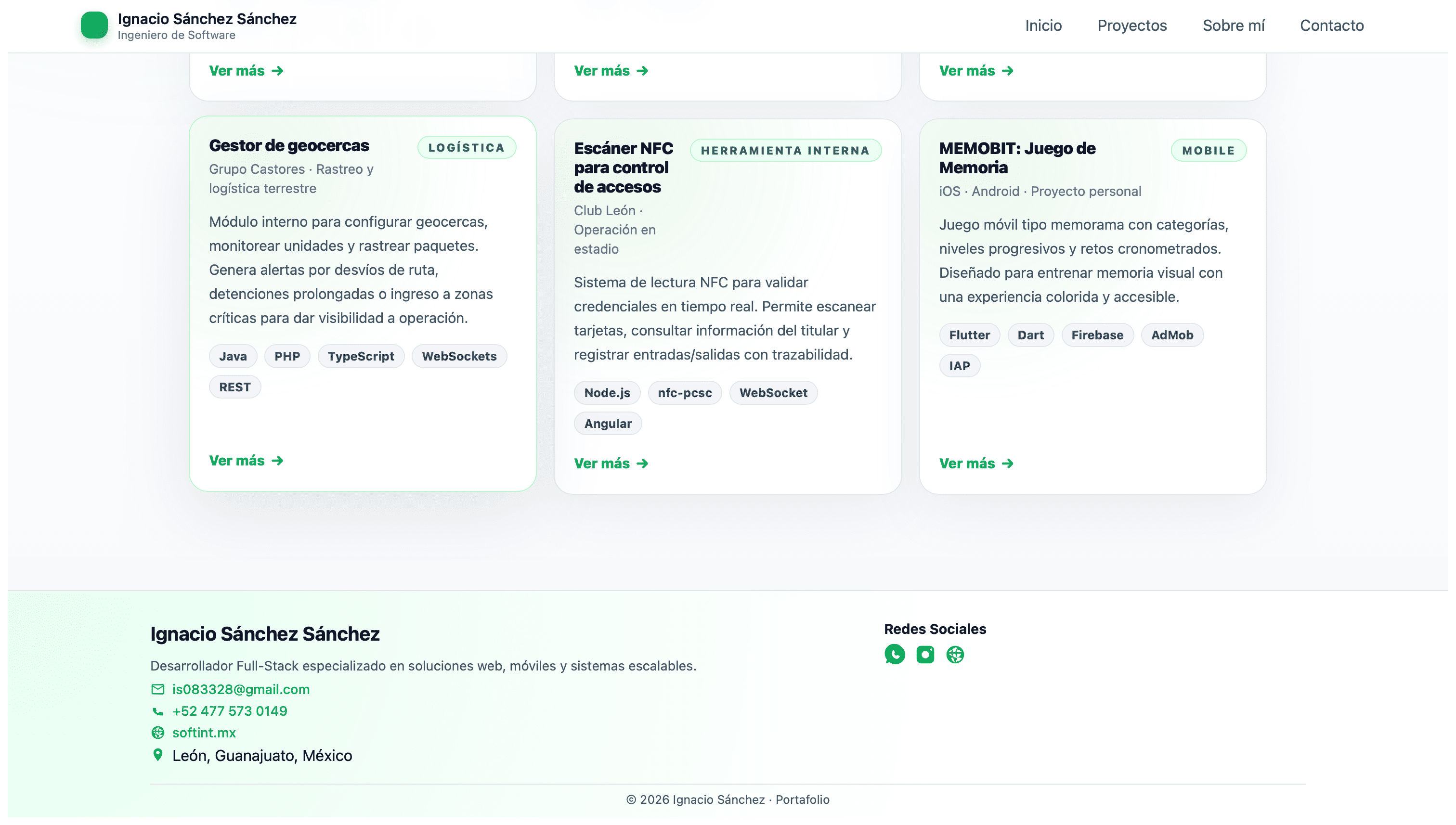 Screenshot 3 of Portafolio Web Profesional